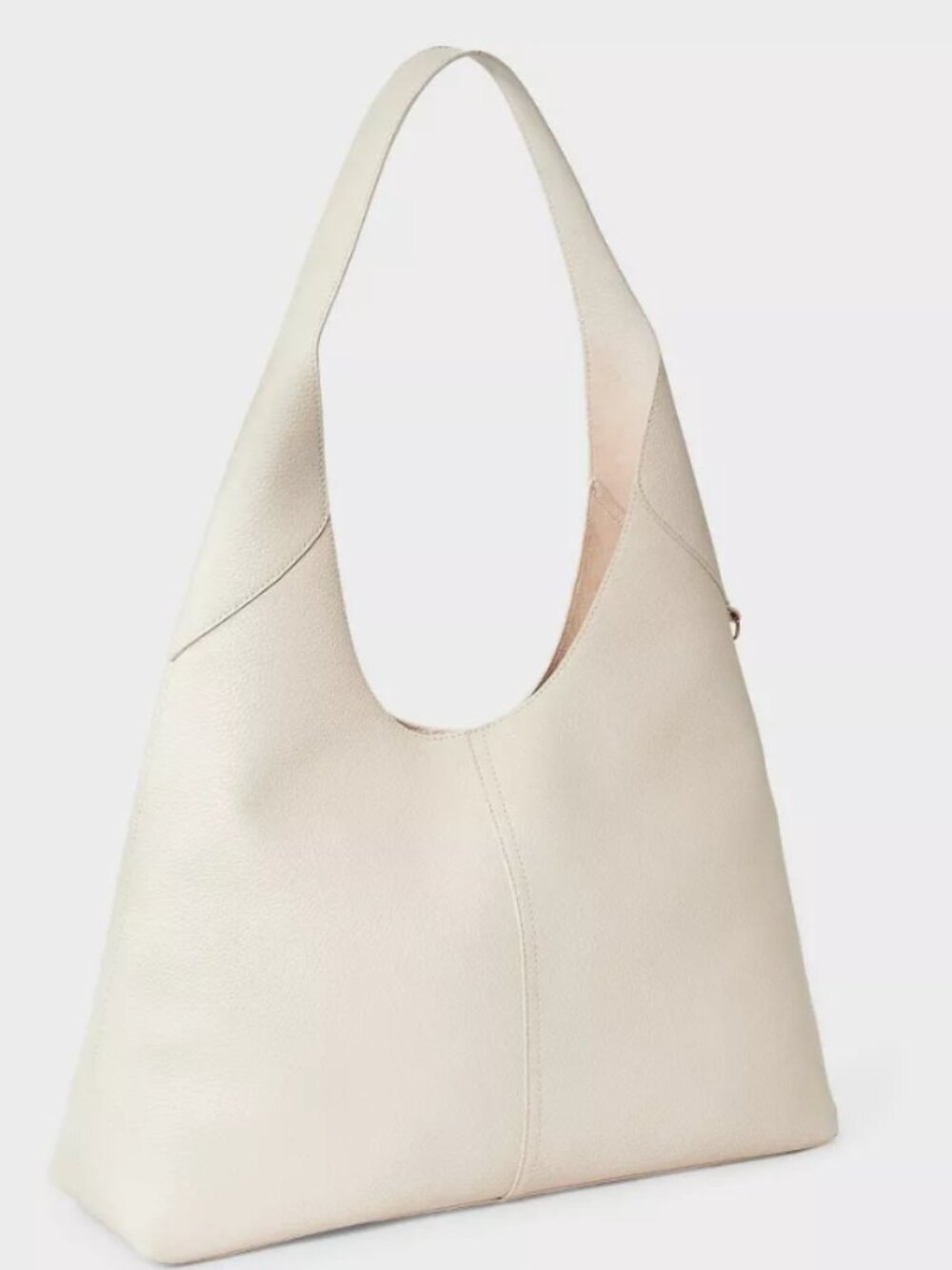 $35 msrp NWT Universal Thread Oversized slouchy shoulder bag off white vegan
